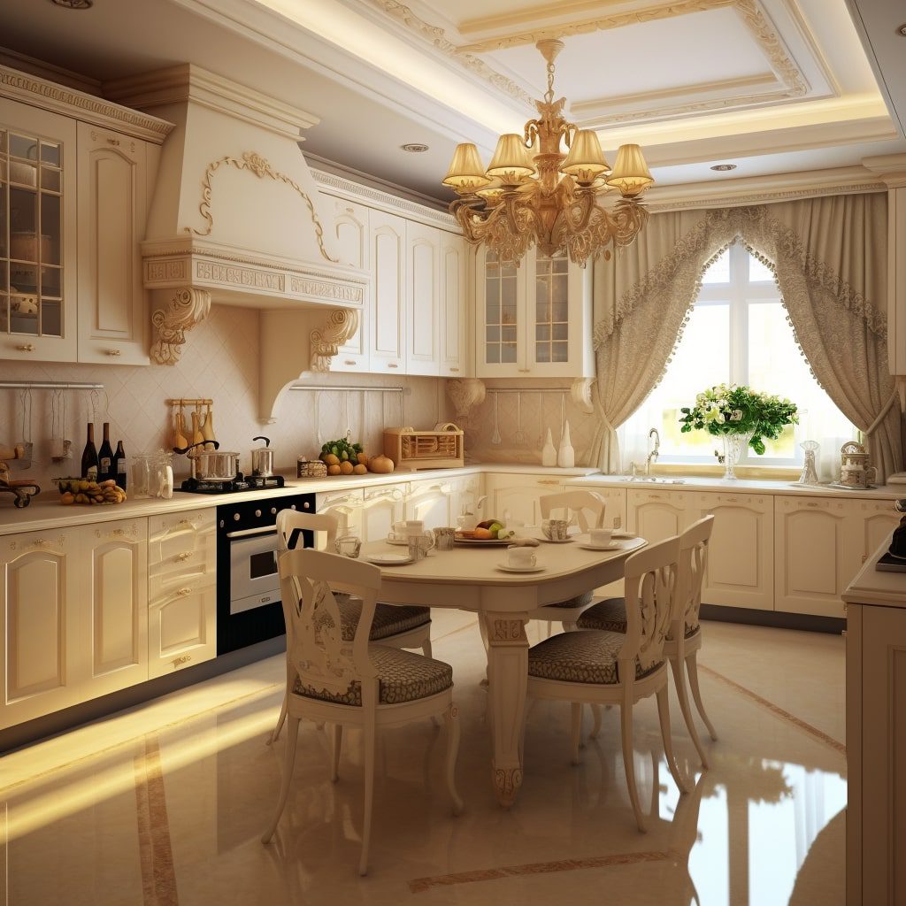 Klasik Mutfak Dekorasyonu fikirleri