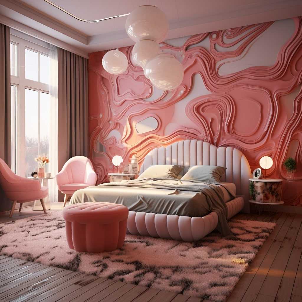 pudra yatak odası dekorasyonu örnekleri