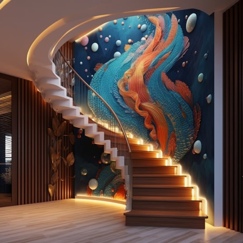 Merdiven Duvarı Dekorasyonu Örnekleri