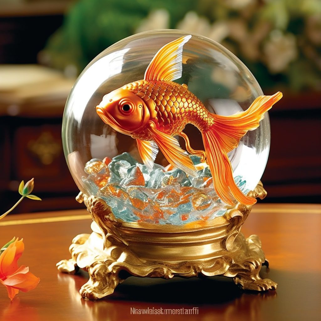 Japon Balığı Akvaryum Dekorasyonu Örneği