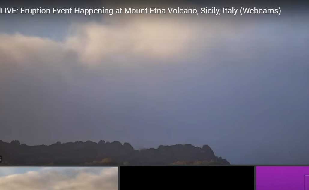 Mt Etna eruption today